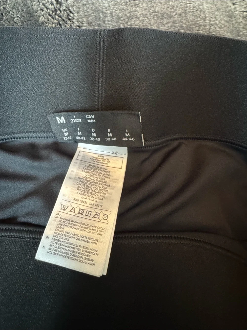 Reebok Black Cardi B Leggings with Reflective Dot Accents